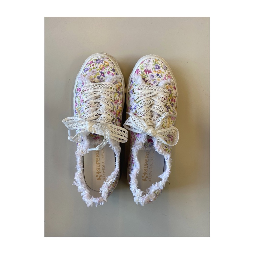 LoveShackFancy x Superga floral sneakers